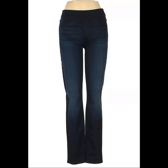 7 For All Mankind Jen7 "Skinny" Blue Pull On Jeans - Picture 2 of 9